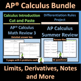 AP® Calculus Bundle Graphic Organizers | Projects | More