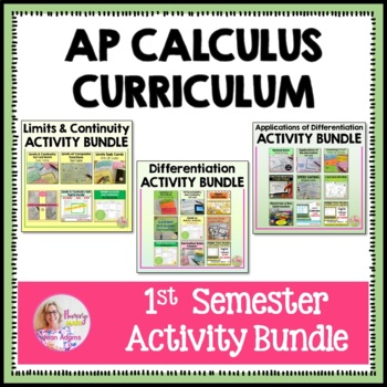 Preview of AP Calculus 1st Semester Activities Bundle (Units 1 - 5)