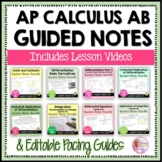 AP Calculus AB Guided Notes & Lesson Videos