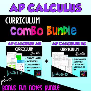 Preview of AP Calculus AB & BC Curriculum Bundle plus FUN Notes Bonus