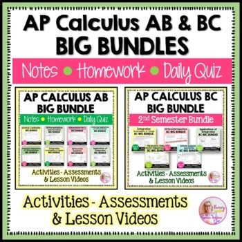 Preview of AP Calculus AB & BC Double Big Bundle Curriculum | Flamingo Math
