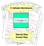 AP Calculus AB/BC--MAX Bundle (all 95 editable worksheets 