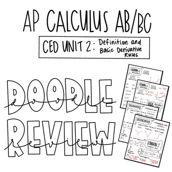 Preview of AP Calculus AB/BC Unit 2: Definition and Fundamental Properties Doodle Review