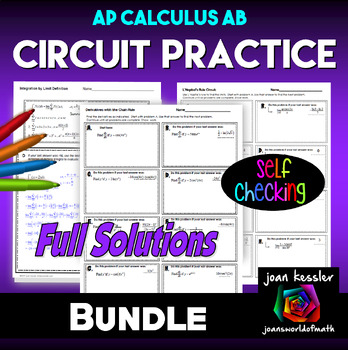 Preview of AP Calculus AB Circuit Training Bundle