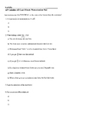 AP Calculus AB Comprehensive Topic Memorization Test (with Key)
