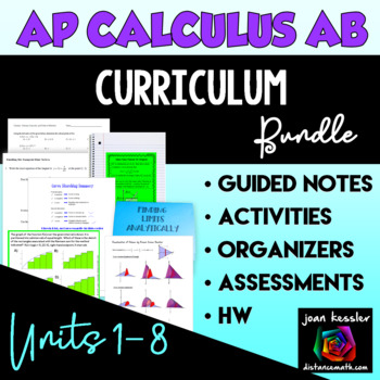 Preview of AP Calculus AB Curriculum Bundle