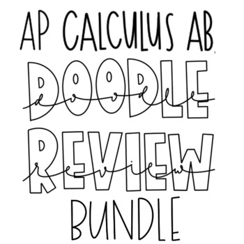 Preview of AP Calculus AB Doodle Review Bundle