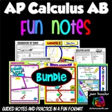 AP Calculus AB FUN Notes Doodle Pages Guided Notes and Pra