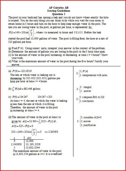 ap calculus ab sample exam questions multiple choice section 1 part a