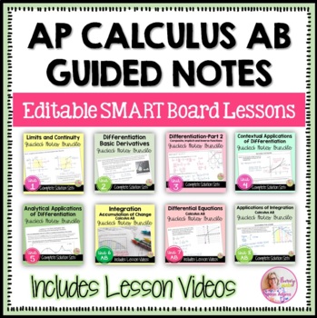Preview of AP Calculus AB Guided Notes Bundle | Flamingo Math