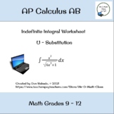 AP Calculus AB - Indefinite Integrals Worksheet