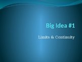 AP Calculus AB Powerpoint Big Idea 1 (Limits and Continuity)