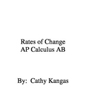 AP Calculus AB, Rates of Change Investigation