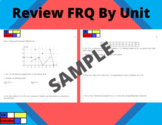 AP Calculus AB Review FRQ by Unit