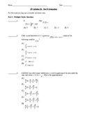 AP Calculus AB: Unit Exam Integration