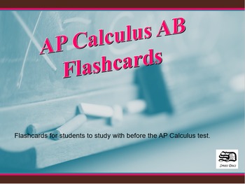 Preview of AP Calculus AB (flash cards) (note cards)