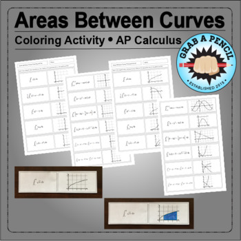 Preview of AP Calculus: Areas Between Curves Coloring Activity