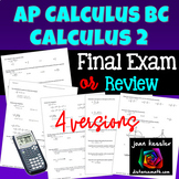 AP Calculus BC or Calculus 2 Final Exam Study Guide Practi