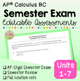 AP Calculus BC Semester Exam and Review