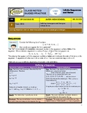 AP Calculus BC - Unit 10A - Guided Practice/Class Notes - 