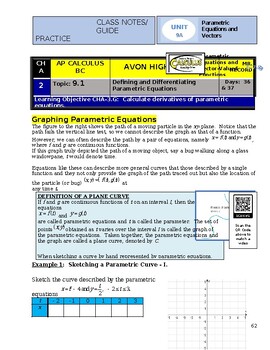 Preview of AP Calculus BC - Unit 9A Guided Practice/Lecture Notes 9.1-9.6 (DOC)