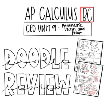 Preview of AP Calculus BC Unit 9: Parametric, Vector, Polar Doodle Review