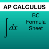 AP Calculus BC Formula Sheet