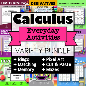 Preview of AP Calculus | Everyday Activities Variety Bundle