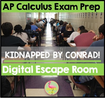 Preview of AP Calculus Exam Prep Digital Escape Room Distance Learning