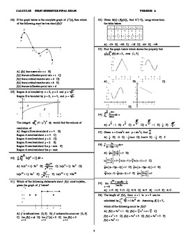calculus math exam tips