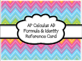 AP Calculus Formula & Identity Reference Card