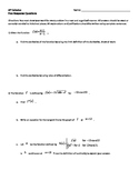 AP Calculus Free Response Packet