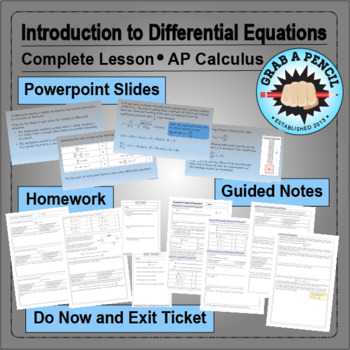 Preview of AP Calculus: Introduction to Differential Equations Complete Lesson