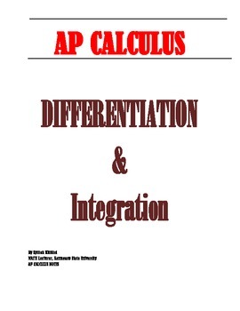 Preview of INTRODUCTION TO DERIVATIVES & ANTIDERIVATIVES