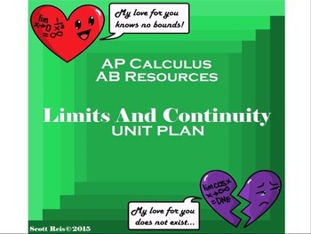 Preview of AP Calculus Limits and Continuity Unit Plan