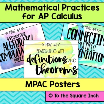 Preview of AP Calculus Mathematical Practices Posters