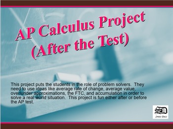 Preview of AP Calculus Project #1 (English Teacher versus Machine)