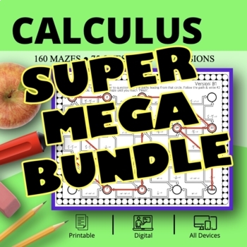 Preview of AP Calculus SUPER MEGA BUNDLE: Maze Activity