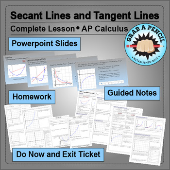 Preview of AP Calculus: Secant Lines and Tangent Lines Complete Lesson