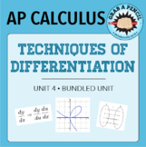 AP Calculus: Techniques of Differentiation Unit Bundle