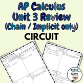 AP Calculus - Unit 3 (Chain / Implicit only) - REVIEW CIRC