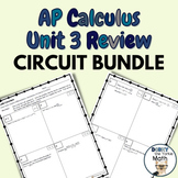 AP Calculus - Unit 3 - REVIEW CIRCUIT BUNDLE - Full Circui