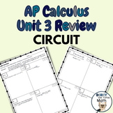 AP Calculus - Unit 3 - REVIEW CIRCUIT (with Solutions!)