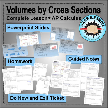 Preview of AP Calculus: Volumes by Cross Sections Complete Lesson