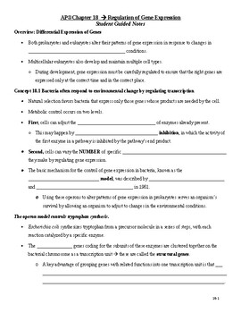 Preview of AP®Chapter 18: Regulation of Gene Expression