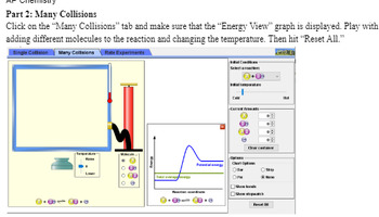 Preview of AP Chemistry 5.5 Collision Model and Reaction Rates PHET Investigation