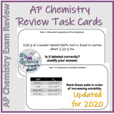 AP Chemistry Review Task Cards by Unit - updated for 2020 CED