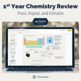 AP Chemistry First Year Review Summer Assignment editable 