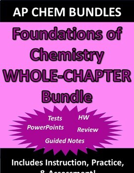 Preview of AP Chemistry Foundations of Chemistry (Complete Chapter) Bundle
