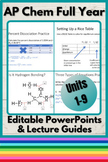 AP Chemistry Full Year (Units 1-9) PowerPoints and Guided 